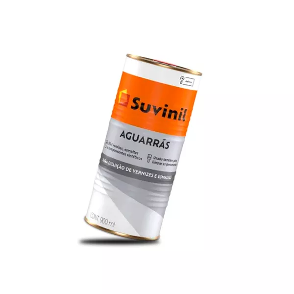 AGUARRÁS INCOLOR DILUIÇÃO DE ESMALTES E TINTAS SUVINIL 900ML
