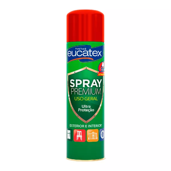 TINTA SPRAY PREMIUM METALIZADO 090 VERMELHO 400ML