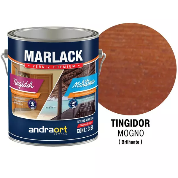 VERNIZ TINGIDOR MOGNO BRILHANTE 3,6LT