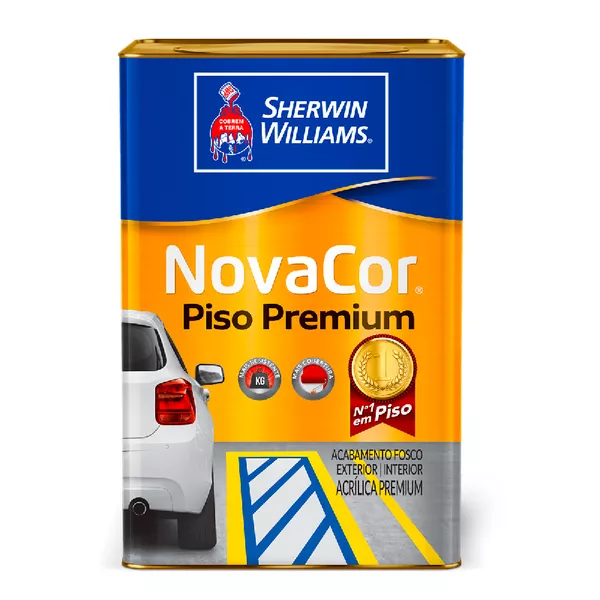 TINTA NOVACOR PISO PREMIUM FOSCO AMARELO 01 18L