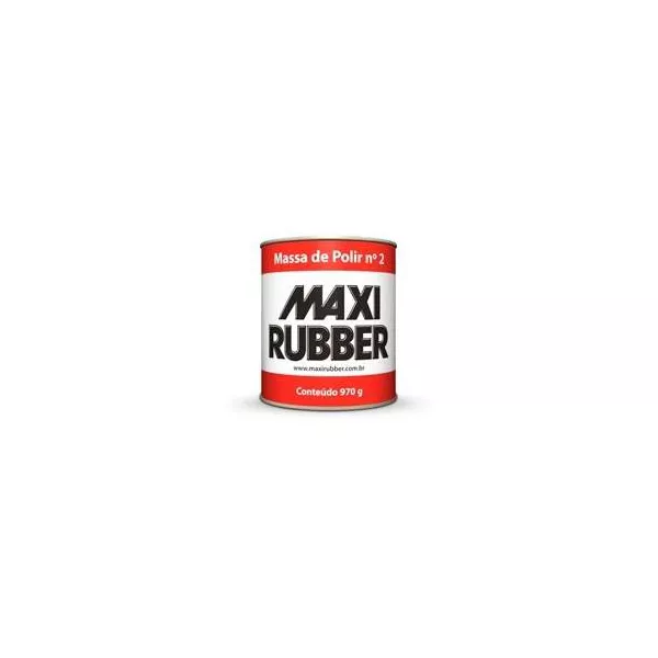 MASSA DE POLIR N2 POLIMENTO AUTOMOTIVO MAXI RUBBER 970GR