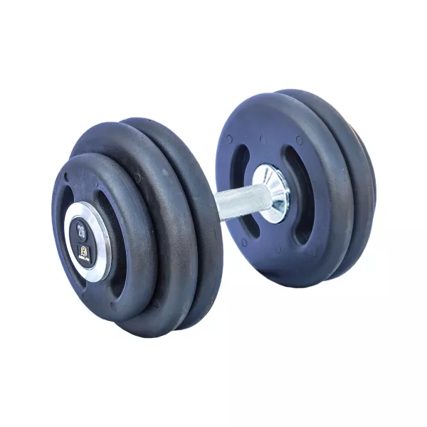 Dumbbell Injetado Com Pegada Em Alumínio 10 Kg