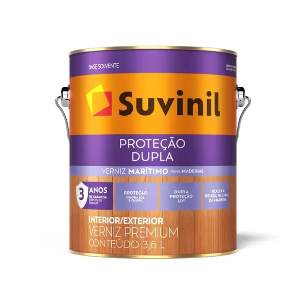 VERNIZ PROTEÇÃO DUPLA ACETINADO NATURAL 3,6L