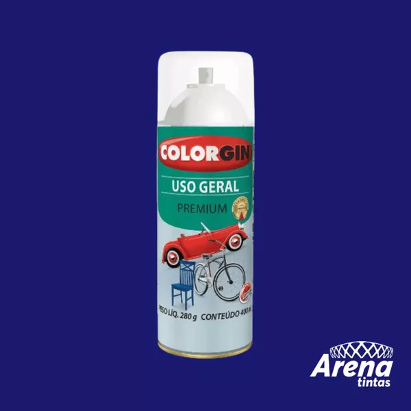 TINTA SPRAY PREMIUM USO GERAL AZUL COLONIAL BRILHANTE 400ML
