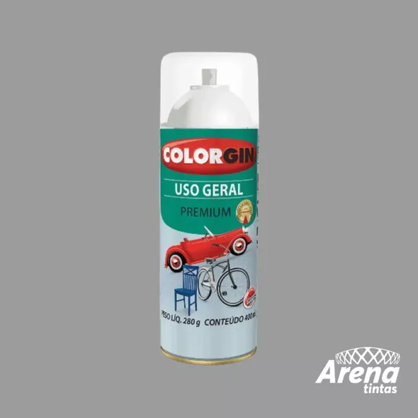 TINTA SPRAY PREMIUM USO GERAL CINZA PLACA BRILHANTE 400ML