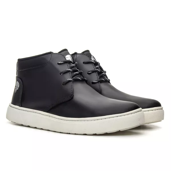 Bota Coturno Casual Adventure Legend- Preto/Branco