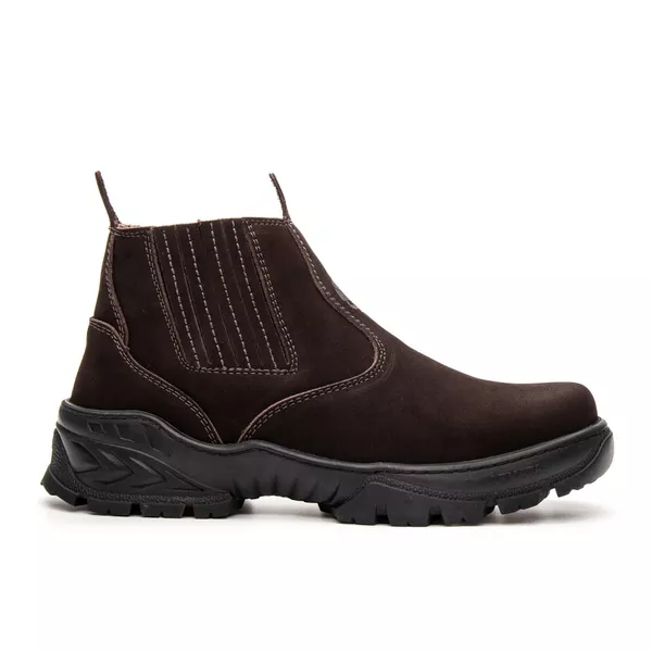 Botina Em Couro Segurança Armata Work Nobuck - Marron | ARMATA BOTAS