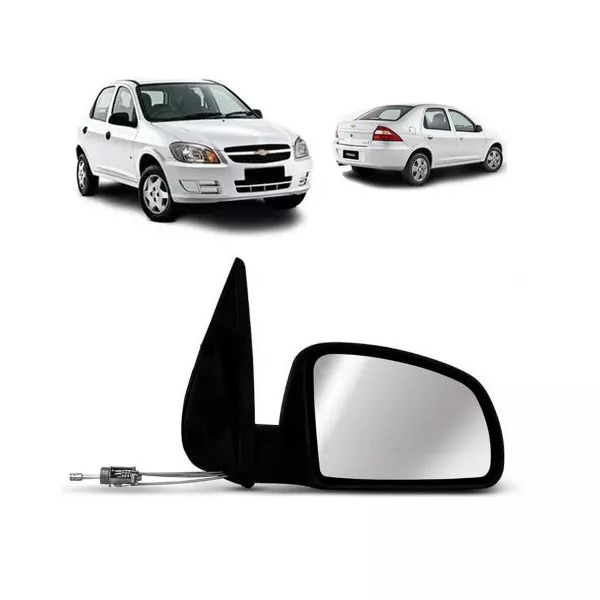 Retrovisor Celta e Prisma 2007 a 2012 Direito com Controle Retrovex