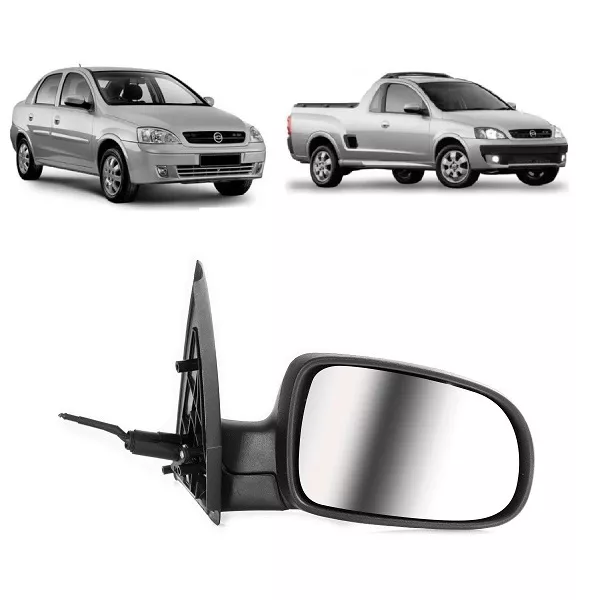 Retrovisor Corsa e Montana 2002 a 2010 Direito com Controle Retrovex