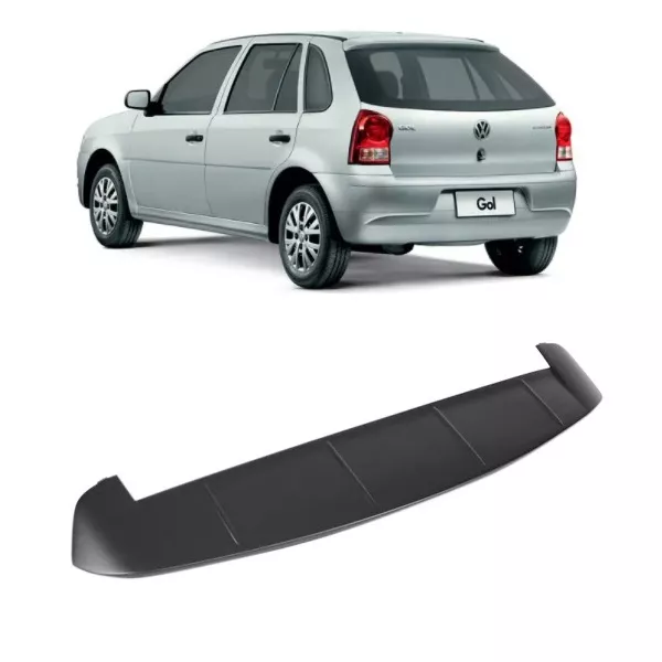 Aerofólio Gol 2000 a 2014 2 ou 4 Portas sem Break Light Preto TG Poli
