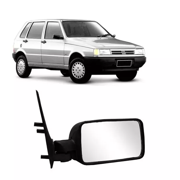 Retrovisor Fiat Uno 1985 a 2000 2 ou 4 Portas Direito Fixo Retrovex