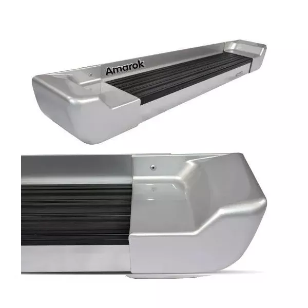 Estribo Lateral Amarok Cabine Dupla 2011 a 2020 Prata Sargas Attack