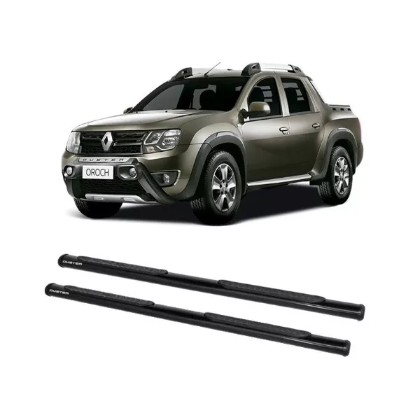 Estribo Oblongo Duster Oroch 2018 a 2020 Preto CCF