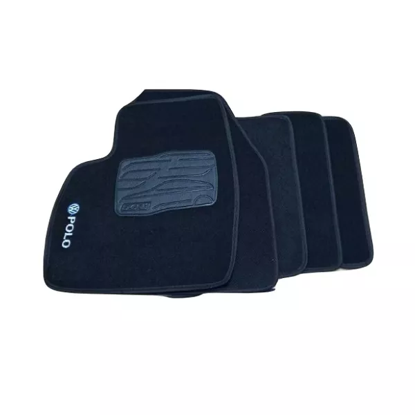 Tapete Carpete Polo 2002 a 2007 Preto Flash