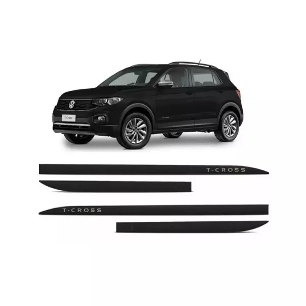 Kit Friso Lateral T-Cross Preto Ninja Slim Sean Car