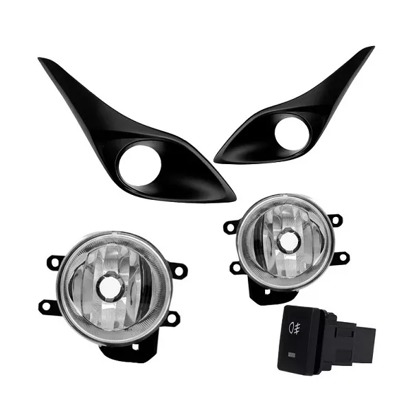 Kit Farol de Milha Yaris 2018 Botão Modelo Original Suits