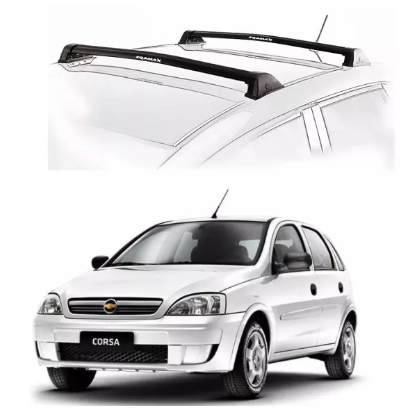 Rack Teto New Wave Corsa Hatch e Sedan 2002 a 2012 Eqmax 