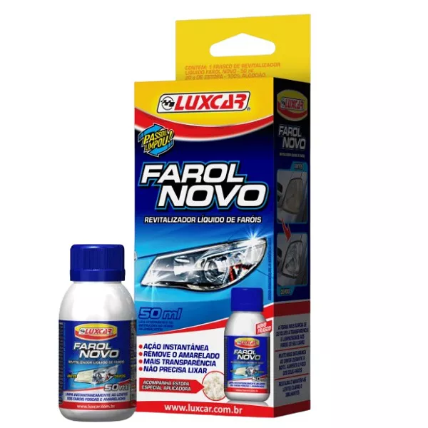 Revitalizador Líquido Farol Novo 50ml Luxcar