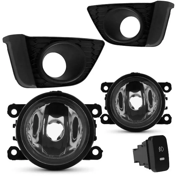 Kit Farol de Milha Fit 2015 a 2017 Botão Modelo Original Suits