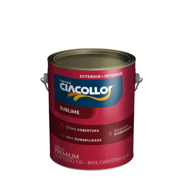 Tinta Premium Max Acetinado 3,6L Branco Ciacollor