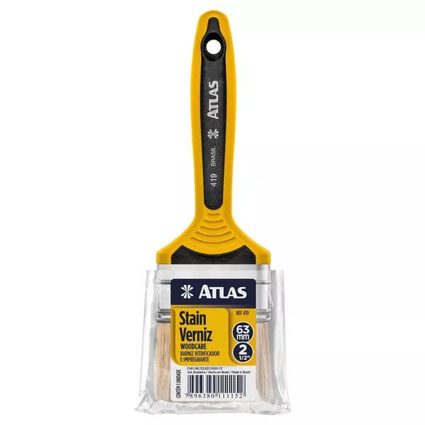Trincha Dupla De Cerdas Verniz E Stain 419 Atlas 