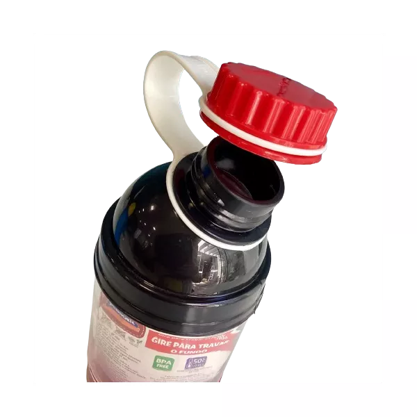  Garrafa Minnie 360ml C/ Compartimento Plasutil