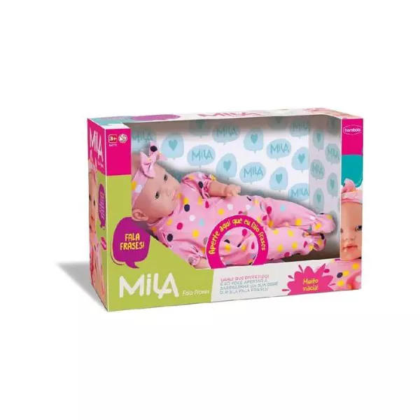 Boneca Mila Fala Frases Bambola 