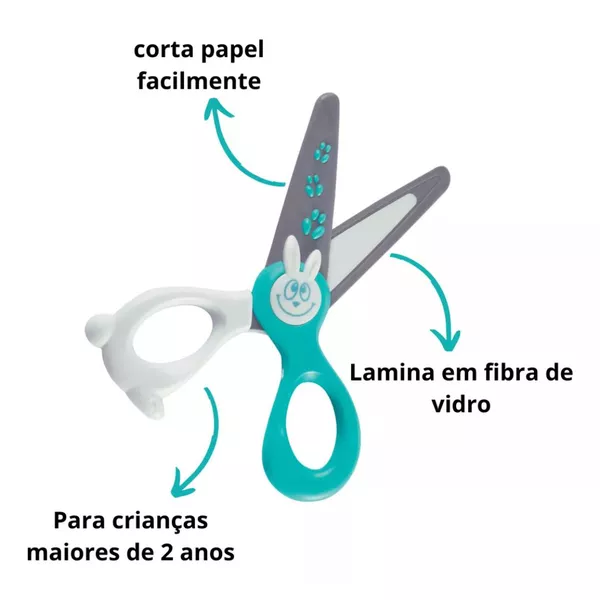 Tesoura Escolar Maped 12 cm KidCut 
