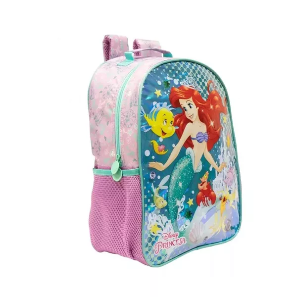 Mochila De Costas Princesa Ariel Lilás Xeryus