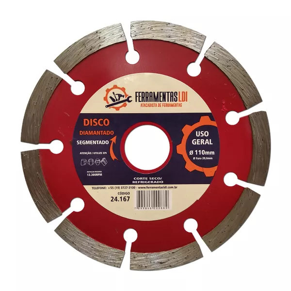 LDI DISCO DIAMANT. 4 SEG PAST.7MM PROFISSIONAL 