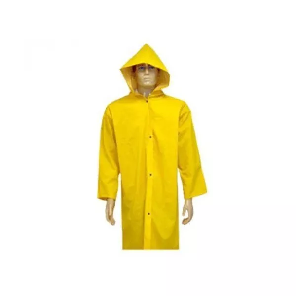 CAPA CHUVA PVC C/FORRO TOP 1 EXGG LINHA AMARELA 
