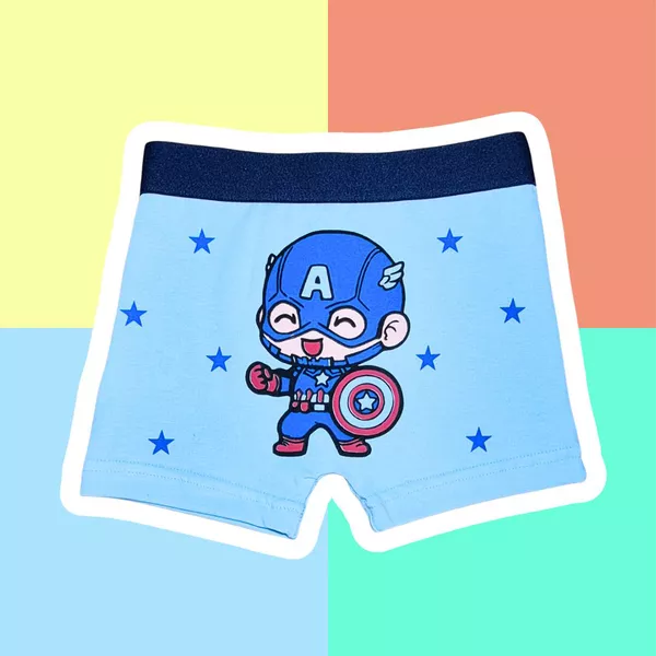CUECA INFANTIL - CAPITÃO AMÉRICA AZUL BEBÊ