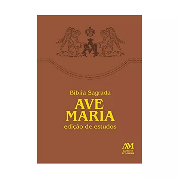 BIBLIA AVE MARIA EDIÇÃO DE ESTUDOS - MARROM