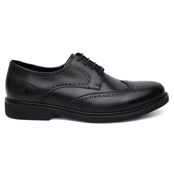 SAPATO MASCULINO DERBY BROGUE PARIS PRETO