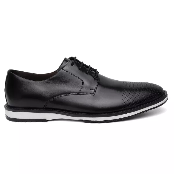 SAPATO MASCULINO DERBY HOLANDA PRETO