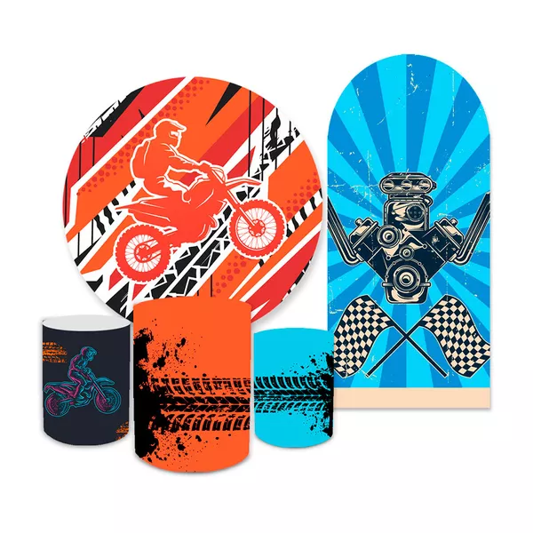 Kit Casadinho Capa Painel + Trio Capa Cilindros Motocross