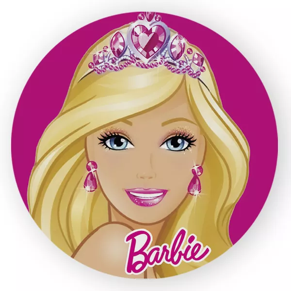 Capa Painel Redondo Decorativo Tema Barbie Girl Decoração Festa Infantil Menina