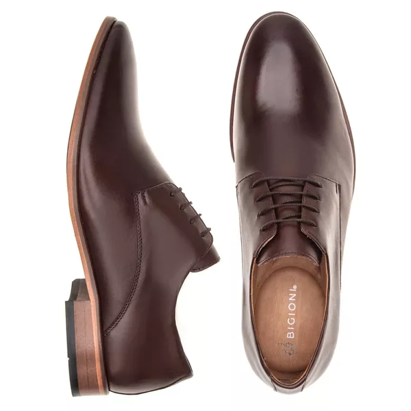 Sapato Social Premium Masculino Oxford Floral Linha Braga Mouro