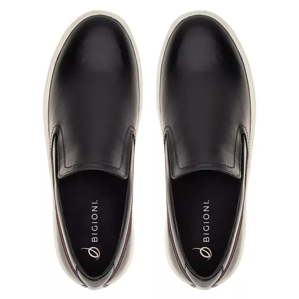 Slip On Masculino Casual Calçe Fácil Preto | Bigioni