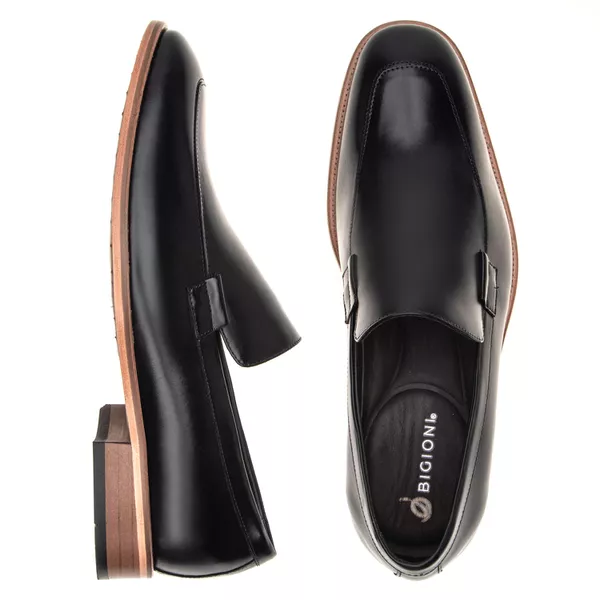 Sapato Social Loafer Premium Linha Toscana Preto | Bigioni