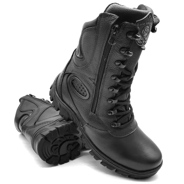 Coturno S.w.a.t. Bmbrasil Sem Protetor De Marcha 5179/02 Preto