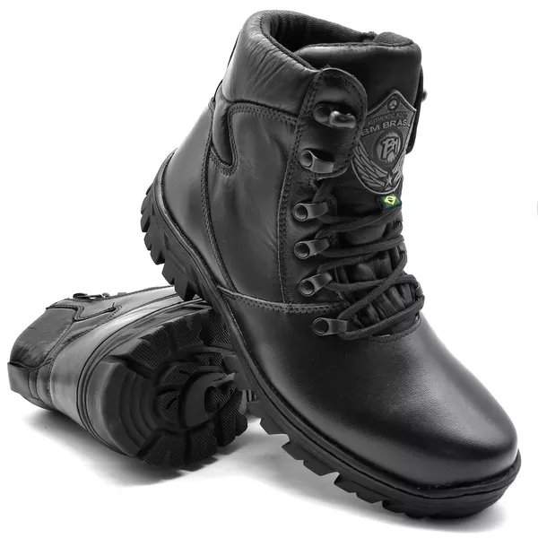 Coturno Militar Borzeguim Cano Bota Militar Baixo Bmbrasil 5185/01