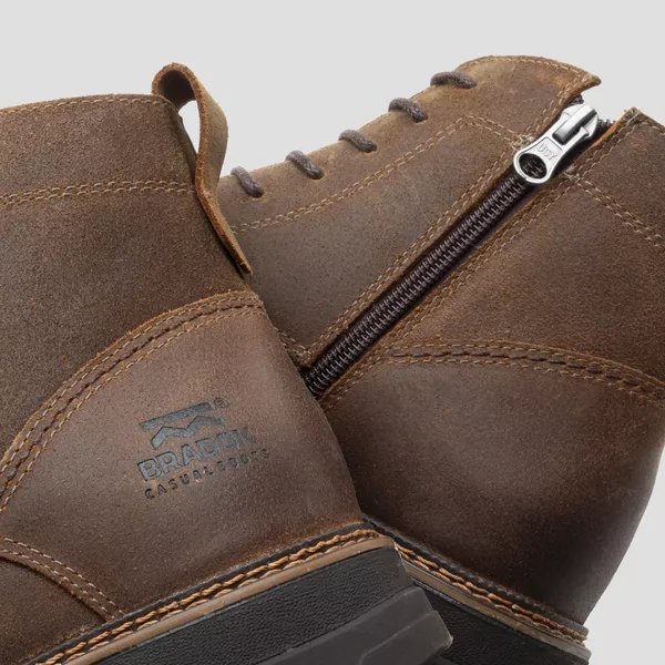 Bota Britton Lace Zip Hunter Bull Castor