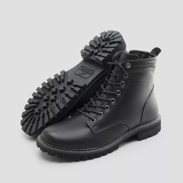 【ｉ】 Bota Yuma Lace Zip Preto