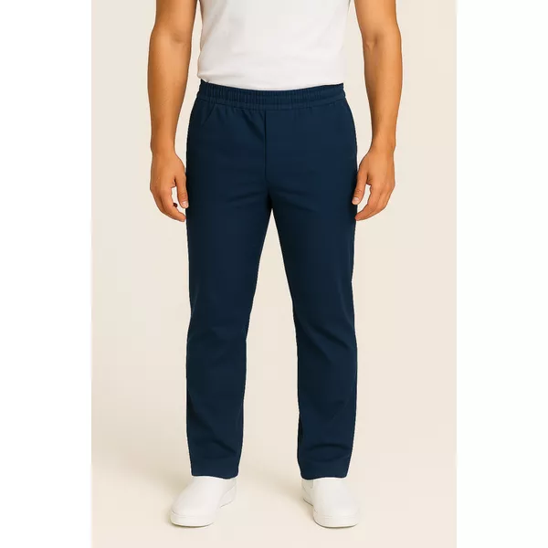 Calça Azul Marinho Gabardine Masculina - Pijama Cirúrgico Scrub