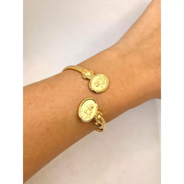 Bracelete Medalhas De Anjos