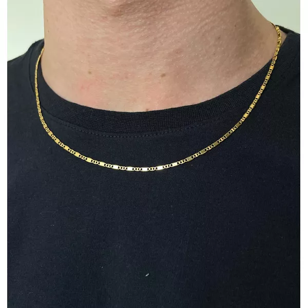 Corrente Piastrine 50cm - BRIDA FOLHEADOS