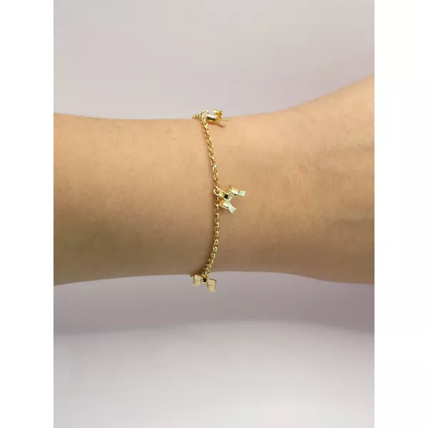 Pulseira Infantil Laço 14+5cm - BRIDA FOLHEADOS
