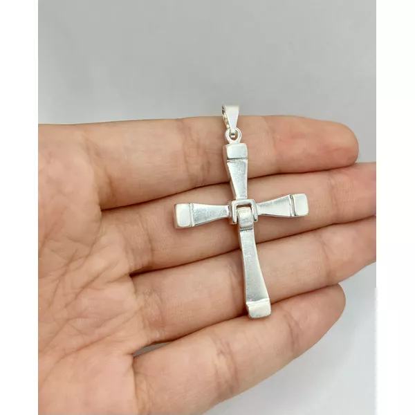 Pingente Cruz F.P 5cm - BRIDA FOLHEADOS