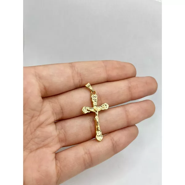 Pingente Crucifixo 3,5cm - BRIDA FOLHEADOS